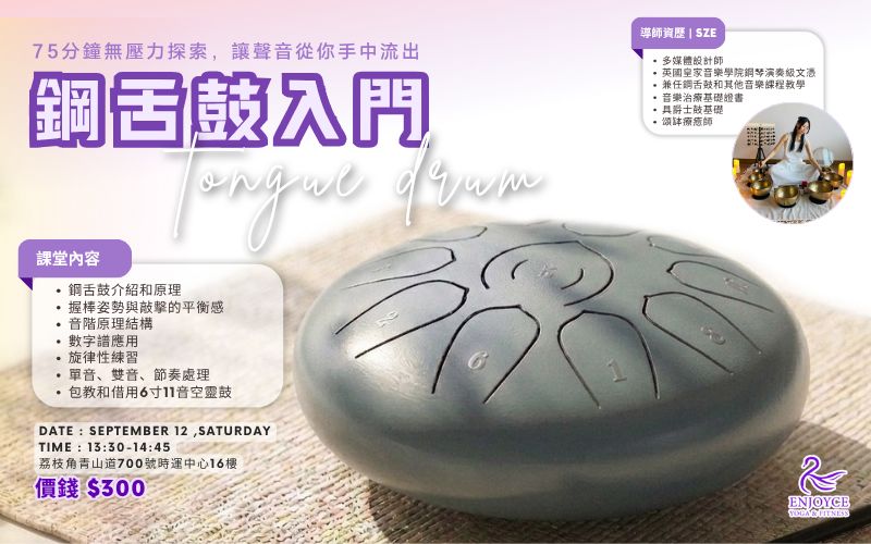 🎼 Steel Tongue Drum – Beginners' Class 🎼
